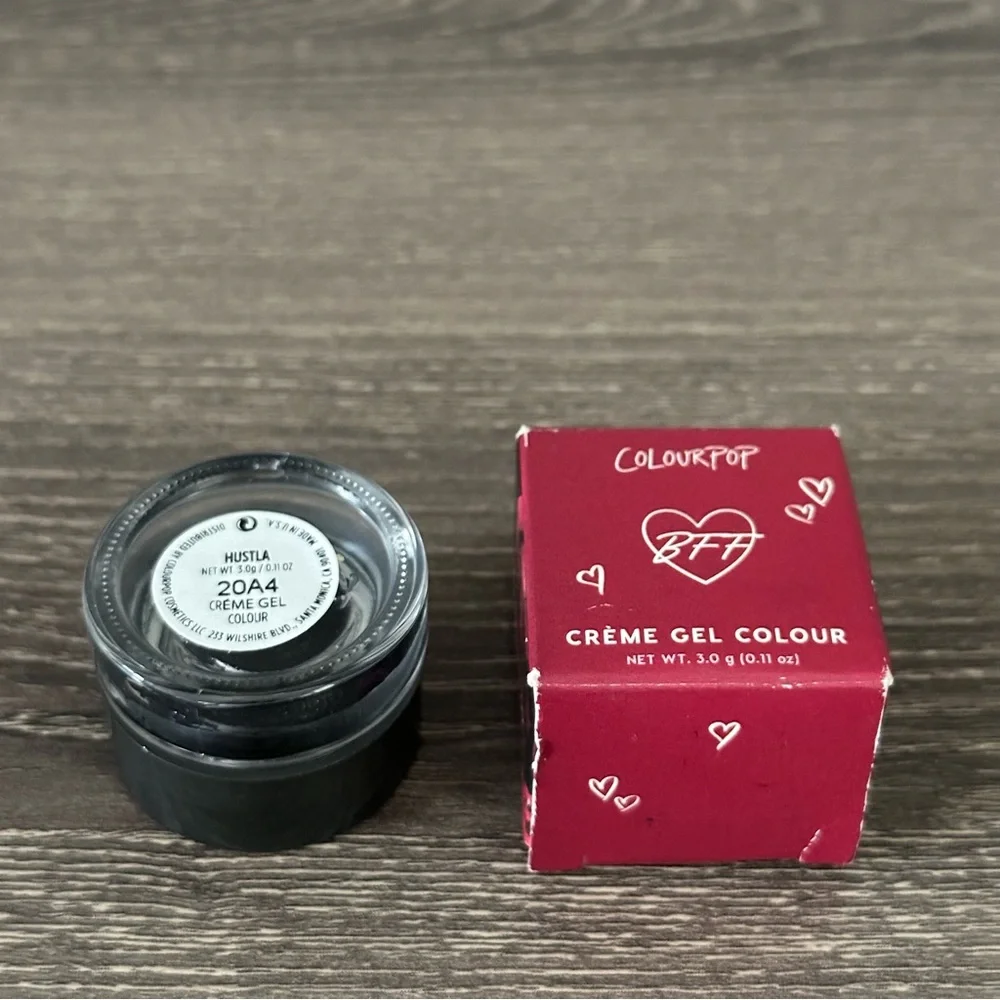 Colourpop Creme Gel Colour Hustla Eyeliner Eye Liner Metallic Black Silver